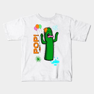 Cactus Pops a Balloon and cries about it Kids T-Shirt